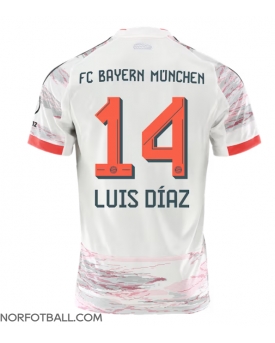 Billige Fotballdrakt Bayern Munich Luis Diaz #14 Replika Bortedrakt 2025-26 Kortermet